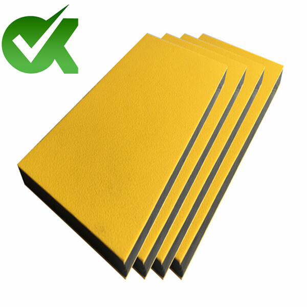 Wear resisting HDPE high density two colored plastic board for playground